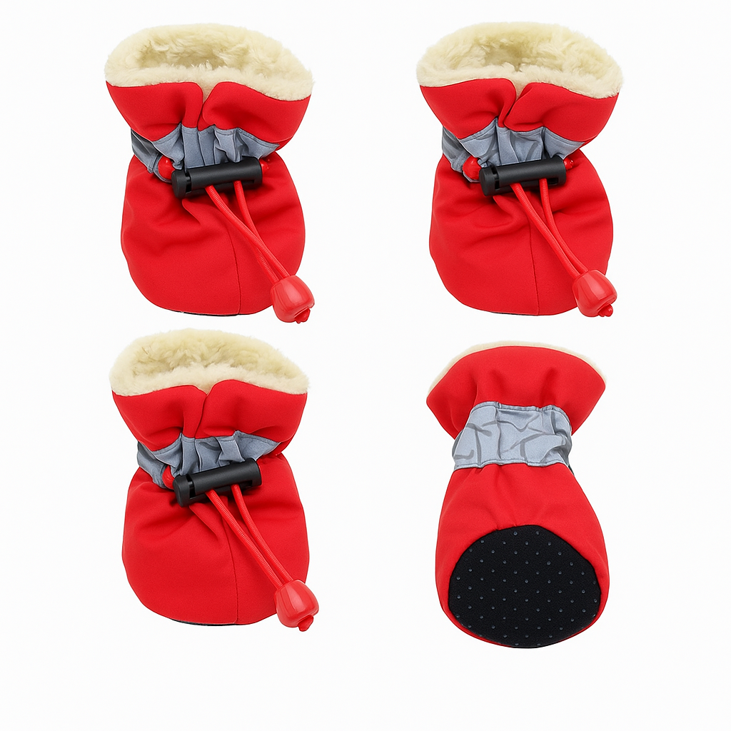 Wasserdichte Hunde-Winterschuhe - Schütze deinen Hund vor wunden Pfoten durch Salz und Kälte
