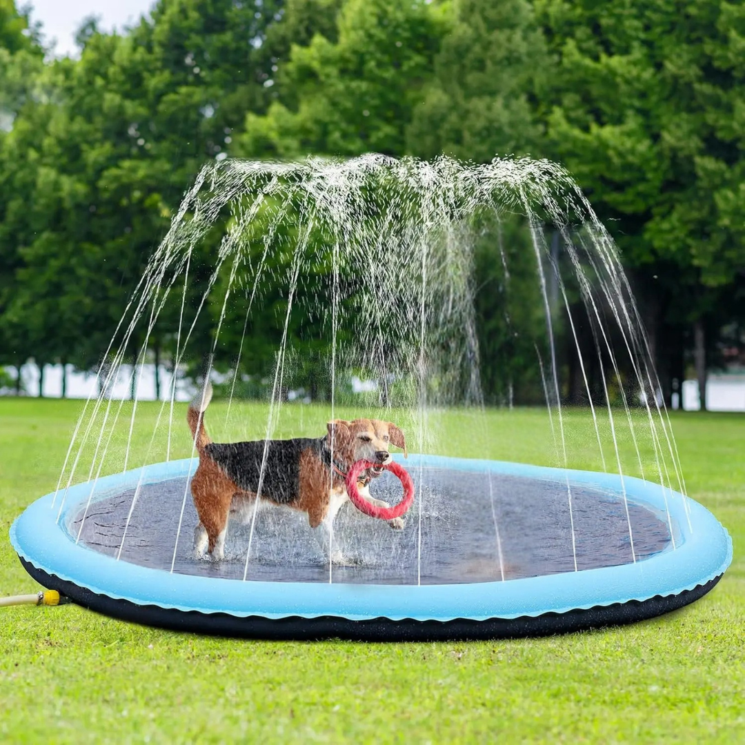 Wasserspielmatte mit Wasserstrahlen - Erfrischender Spaß im Sommer