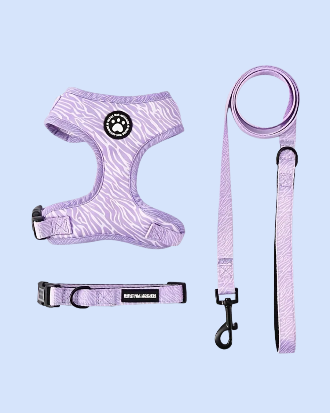 3 in 1 Hundegeschirr Set - Geschirr, Halsband und Leine