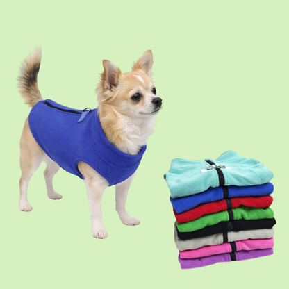 Übergangsweste aus Fleece mit integriertem Leinenring