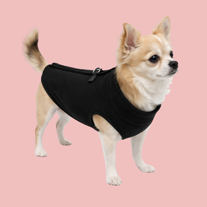 Übergangsweste aus Fleece mit integriertem Leinenring