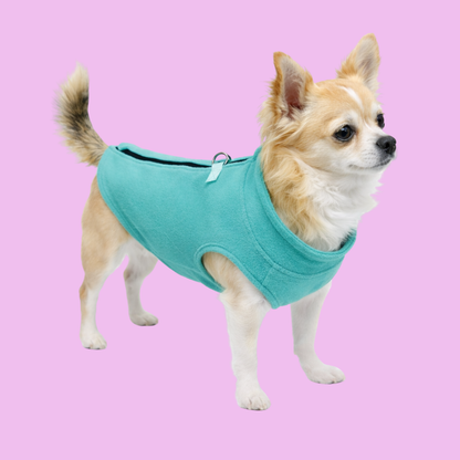 Übergangsweste aus Fleece mit integriertem Leinenring