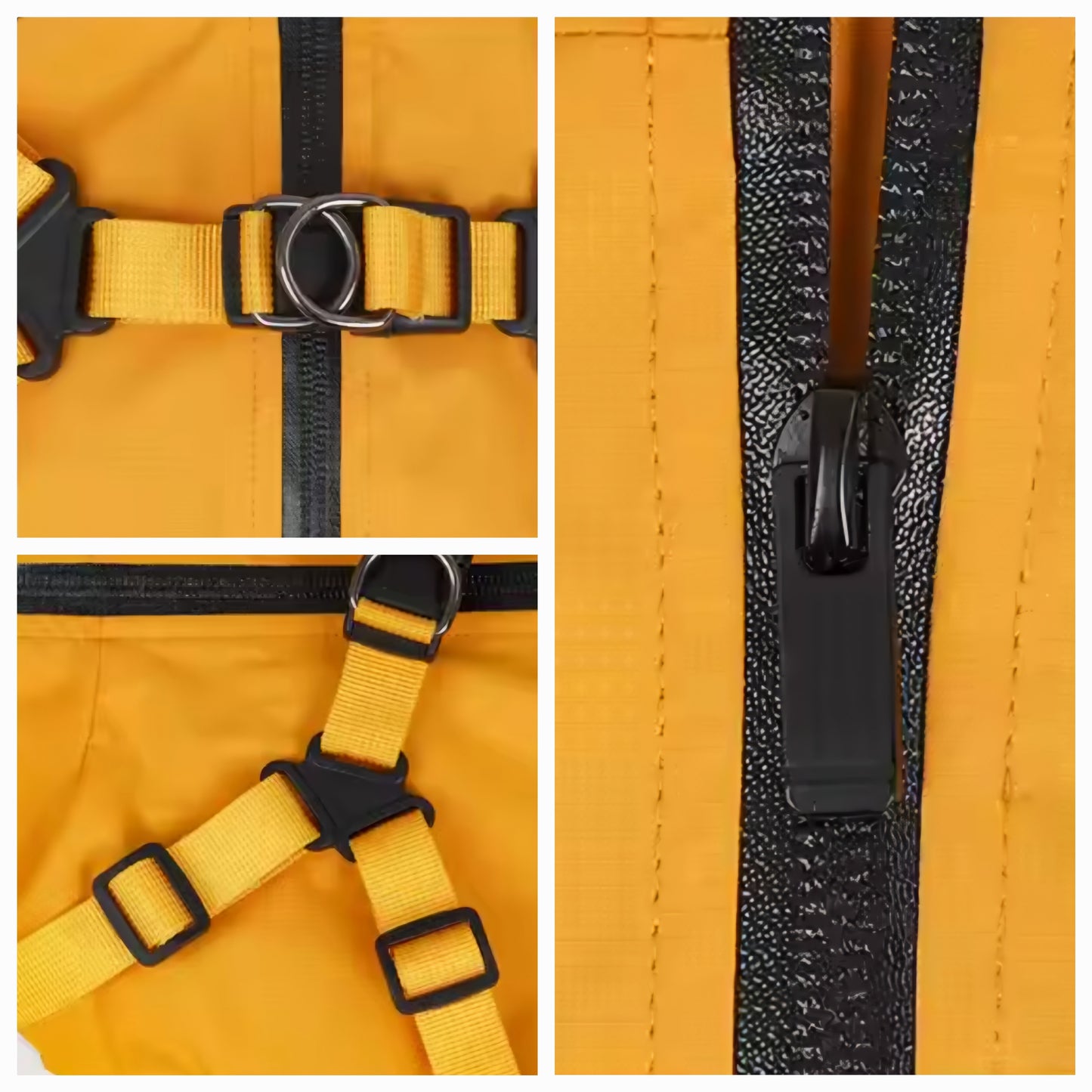 Premium Hunde-Regenmantel mit integriertem Geschirr - wasserabweisend, winddicht & reflektierend