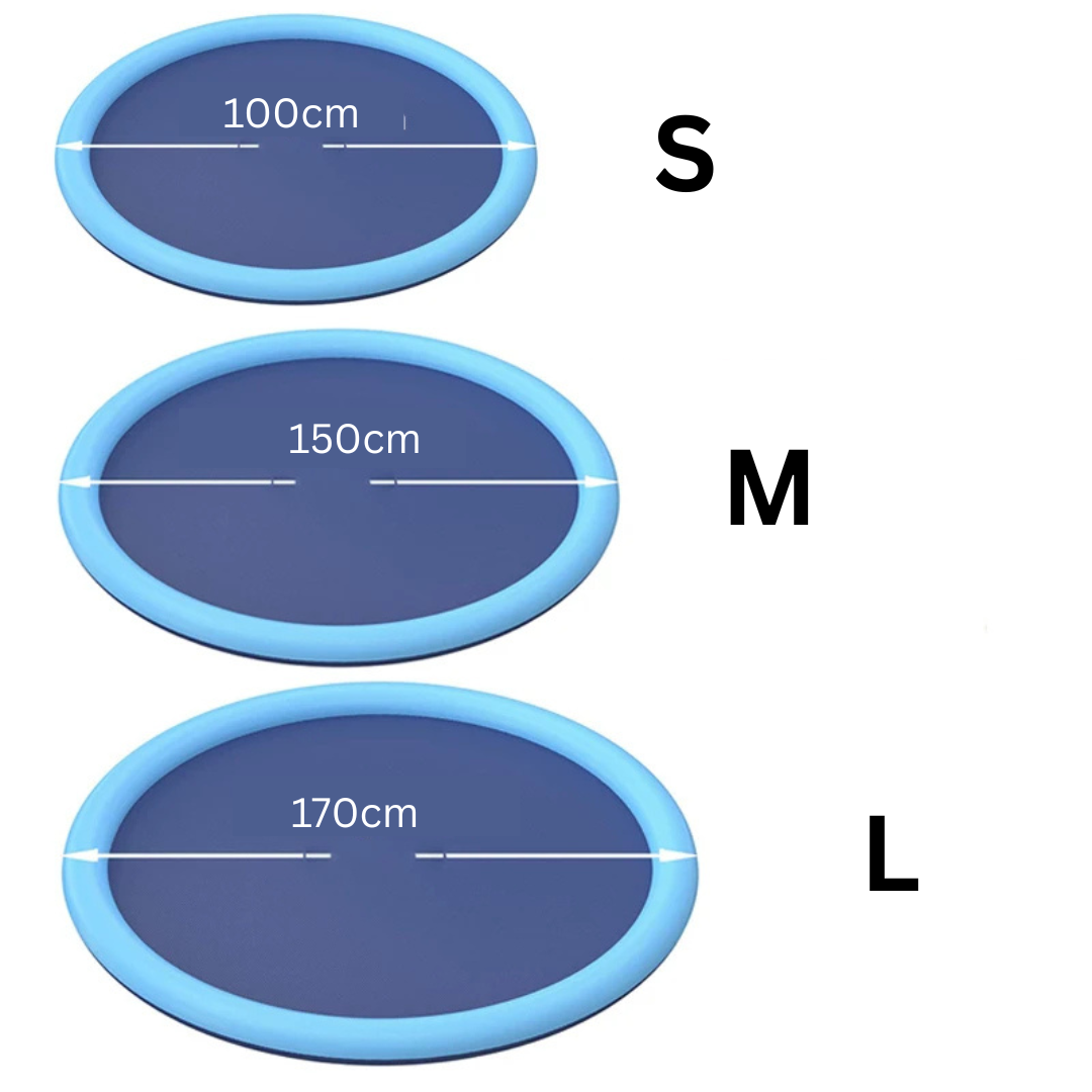 Wasserspielmatte mit Wasserstrahlen - Erfrischender Spaß im Sommer
