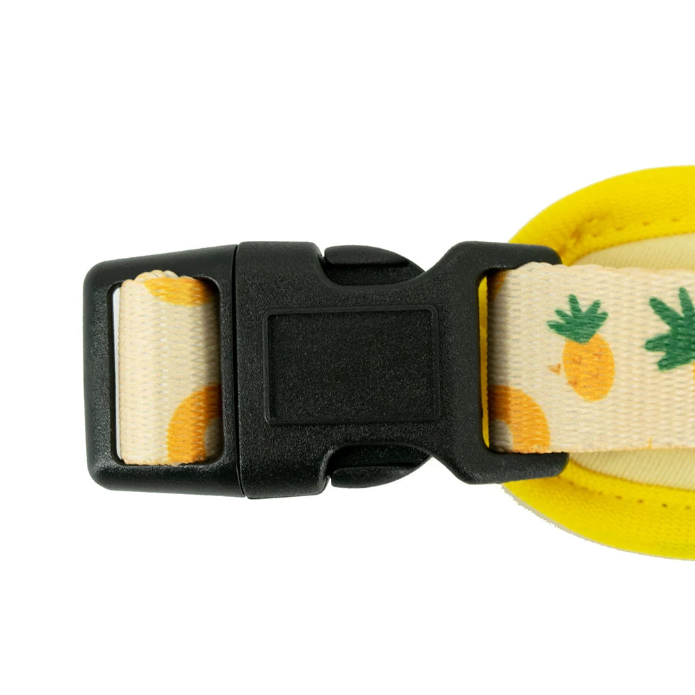 Verstellbares Hundegeschirr mit Ananas-Print
