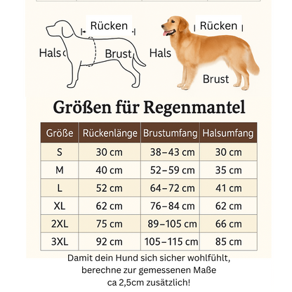 Wasserabweisender Regenmantel - Endlich Schluss mit nassem Fell und Schmutz