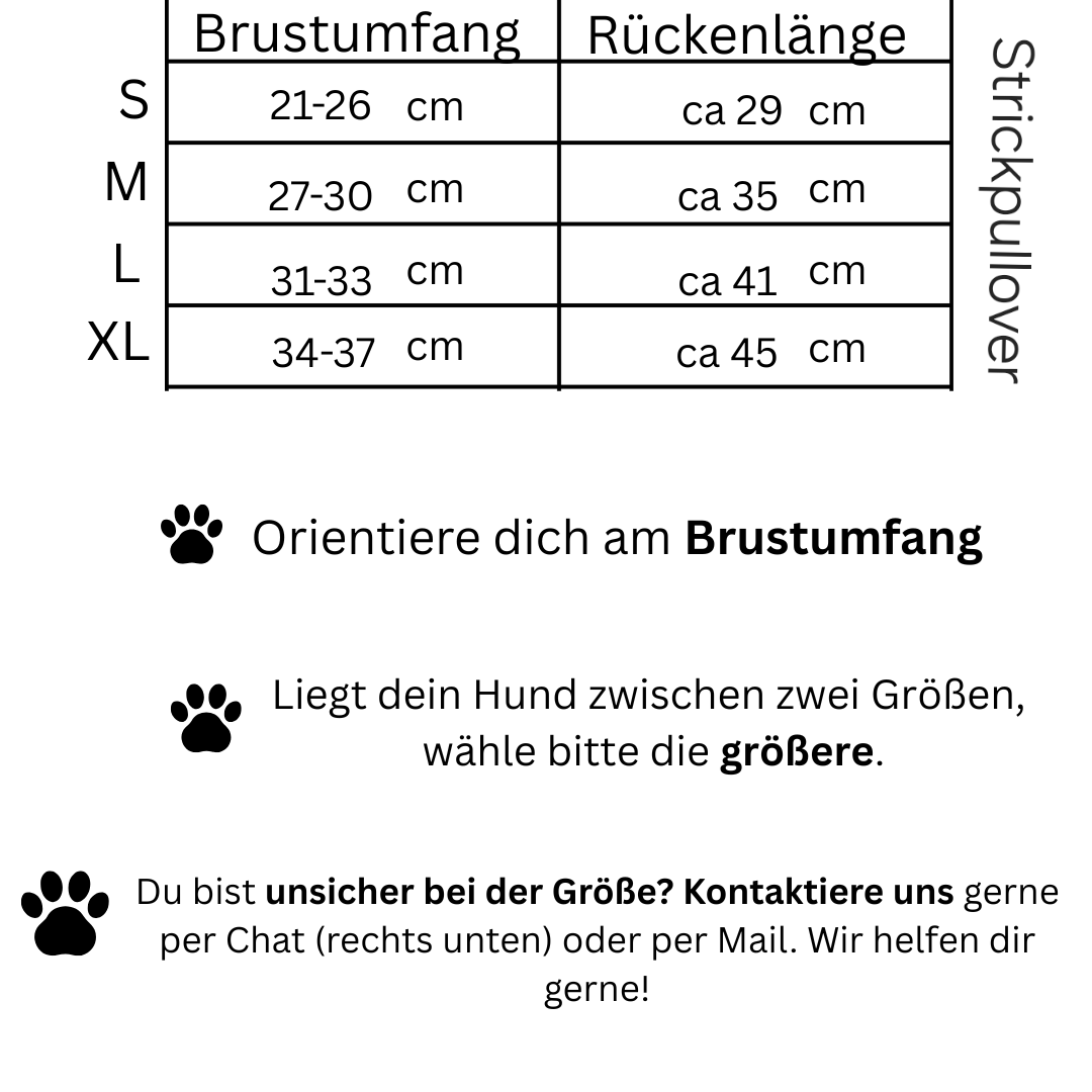 Warmer Hunde-Strickpullover – weich, elastisch & perfekt für kältere Tage