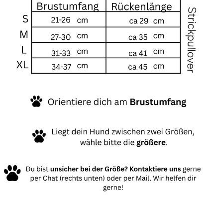 Warmer Hunde-Strickpullover – weich, elastisch & perfekt für kältere Tage