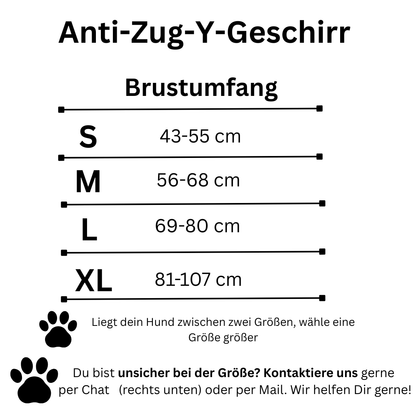 Anti-Zug Y-Geschirr mit Front-Clip – volle Kontrolle ohne Würgen