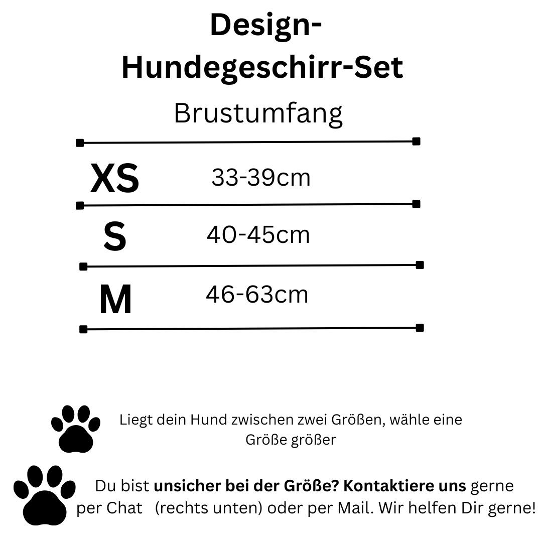 Design-Hundegeschirr Set im einzigartigen Look - Bequem, Sicher & Stilvoll