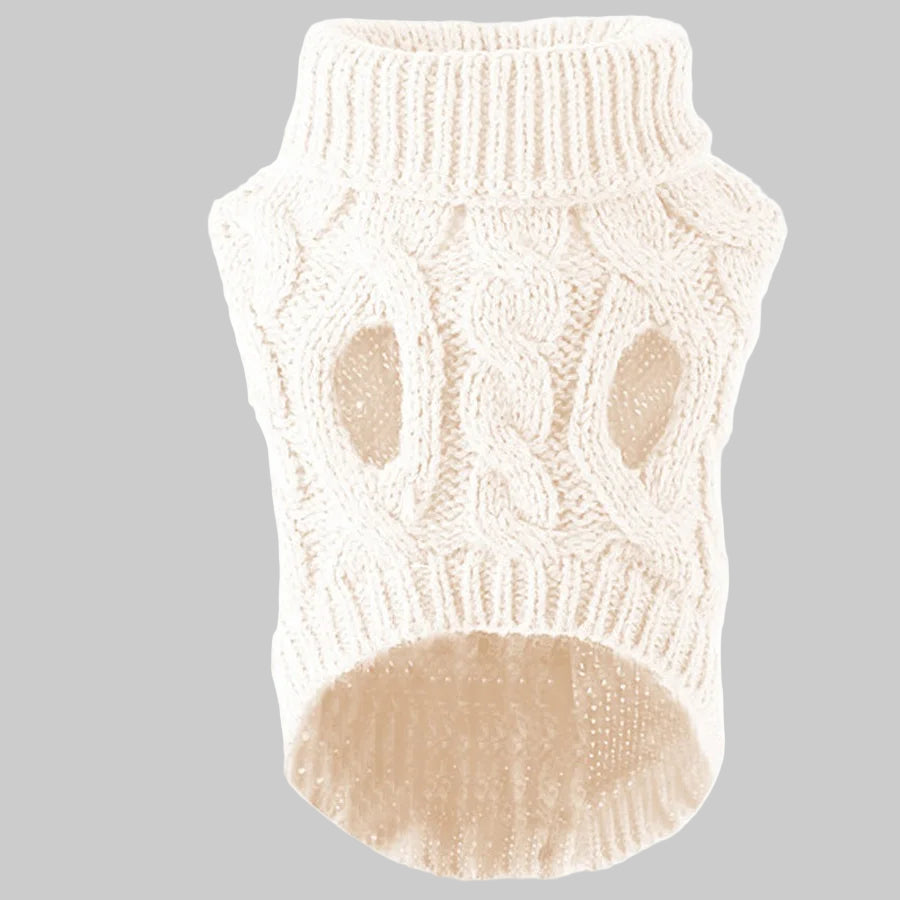 Warmer Hunde-Strickpullover – weich, elastisch & perfekt für kalte Tage