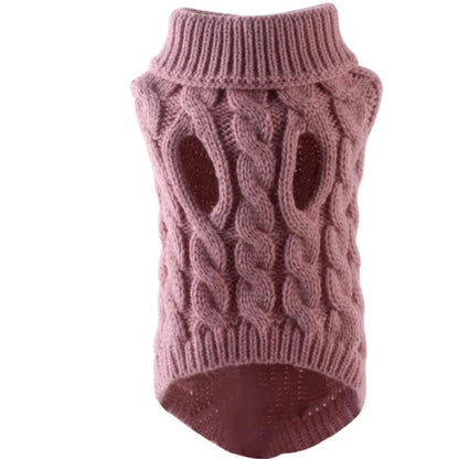 Warmer Hunde-Strickpullover – weich, elastisch & perfekt für kalte Tage