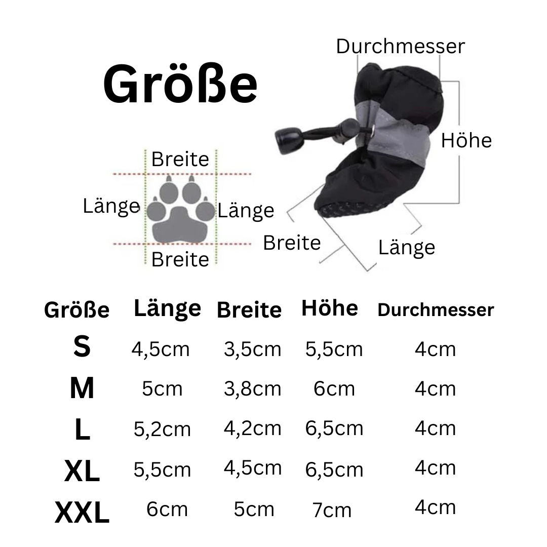 Wasserdichte Hunde-Winterschuhe - Schütze deinen Hund vor wunden Pfoten durch Salz und Kälte