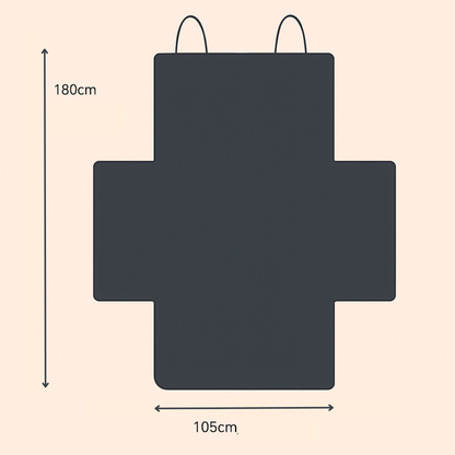 Wasserdichte Hunde Auto - Schutzdecke - Ideal für die nasse Jahreszeit