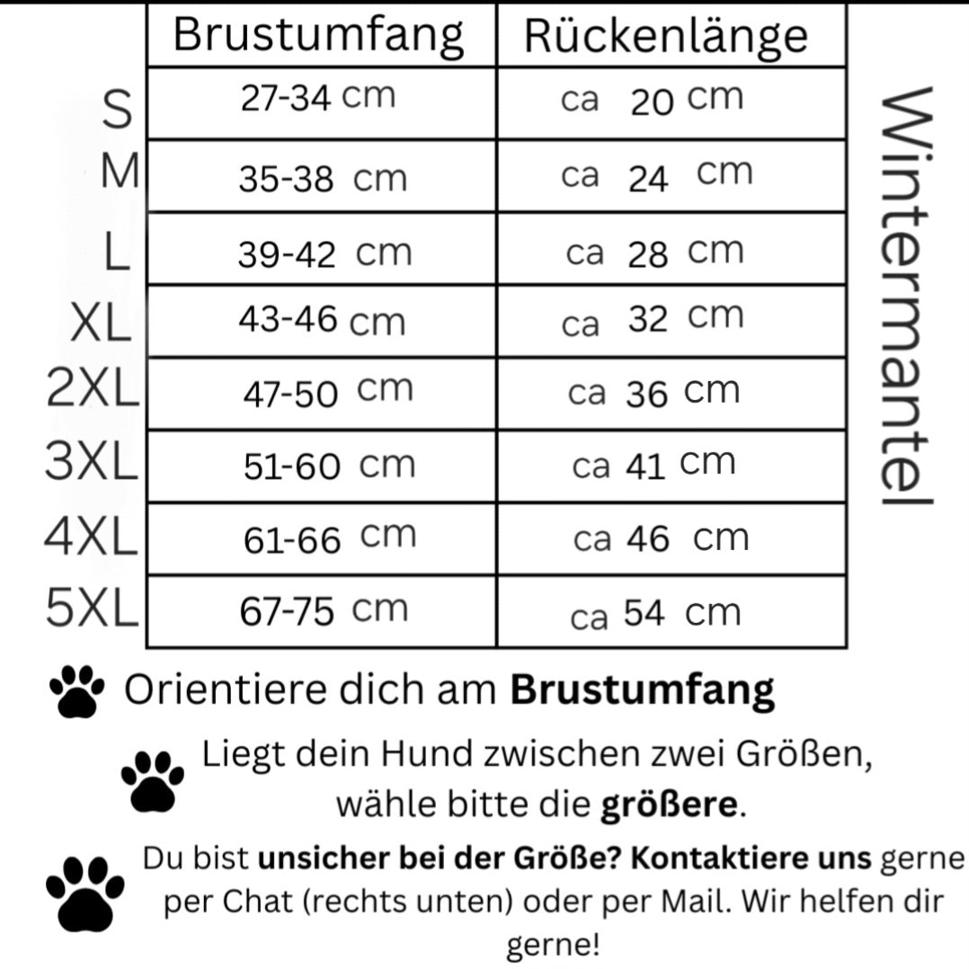 Warmer Premium Hunde-Wintermantel - mit integriertem Geschirr