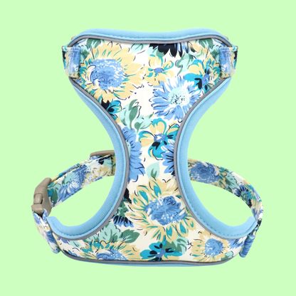 Blumiges Hundegeschirr - atmungsaktiv und reflektierend