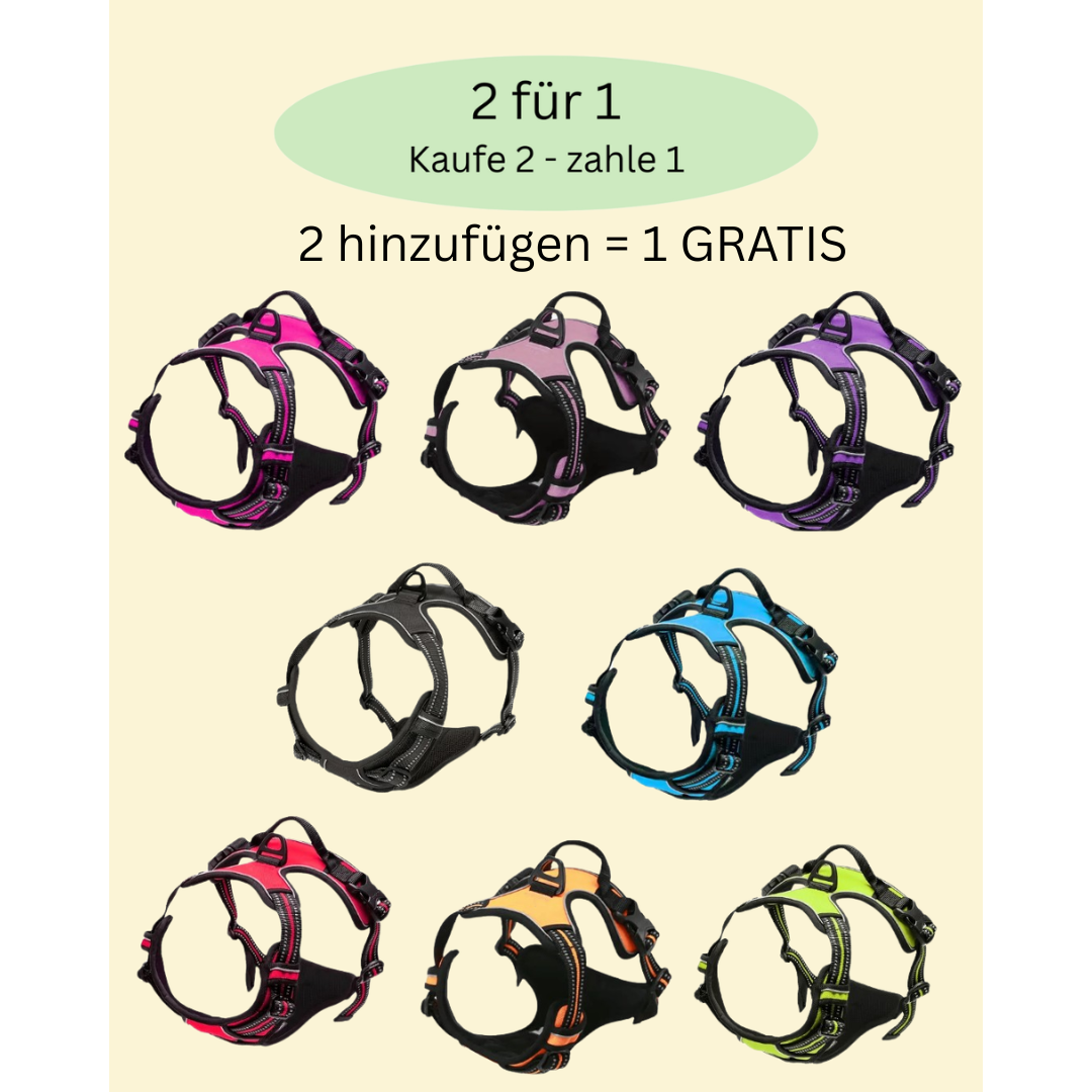 Anti-Zug Y-Geschirr mit Front-Clip – volle Kontrolle ohne Würgen