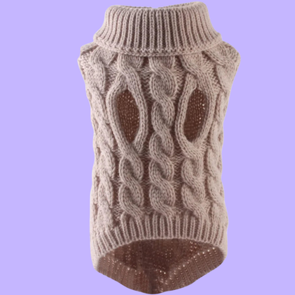 Warmer Hunde-Strickpullover – weich, elastisch & perfekt für kältere Tage