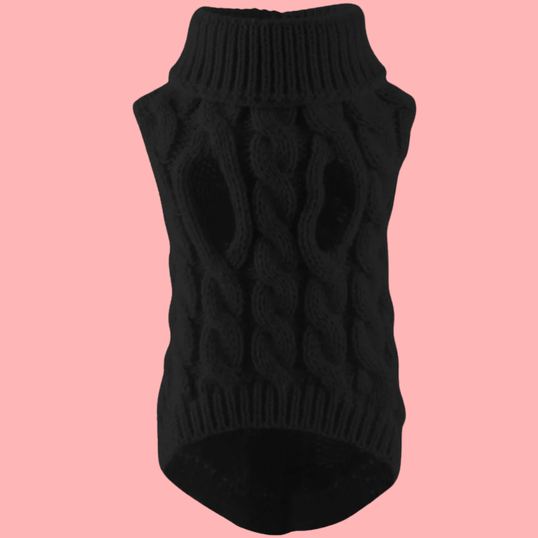 Warmer Hunde-Strickpullover – weich, elastisch & perfekt für kältere Tage