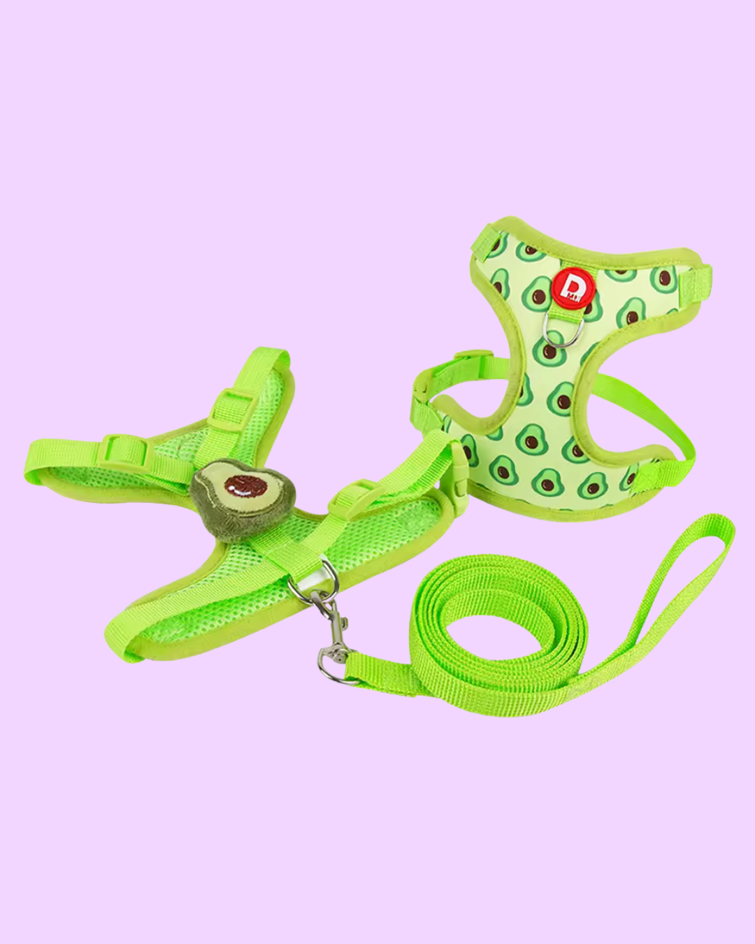 Fruchtiges Anti-Zug Hundegeschirr mit Leine