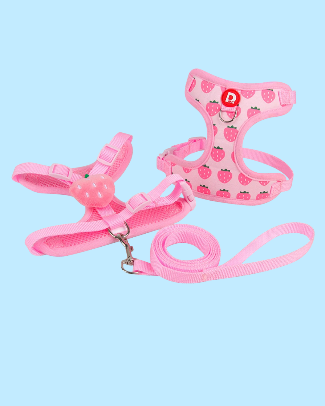 Fruchtiges Anti-Zug Hundegeschirr mit Leine