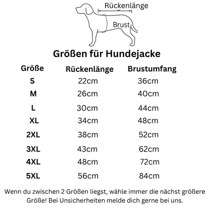 Warmer Hunde Wintermantel - mit integriertem Geschirr