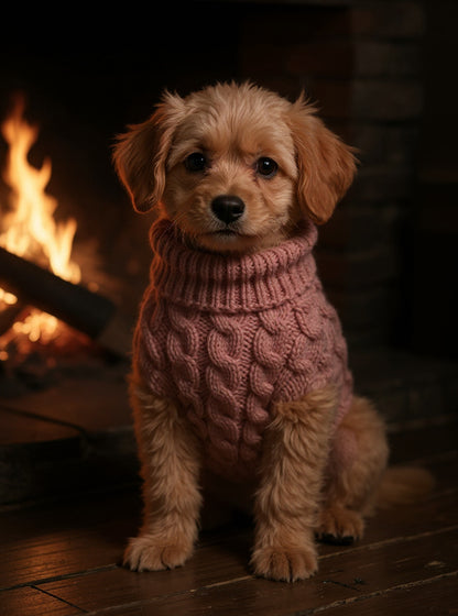 Warmer Hunde-Strickpullover – weich, elastisch & perfekt für kalte Tage