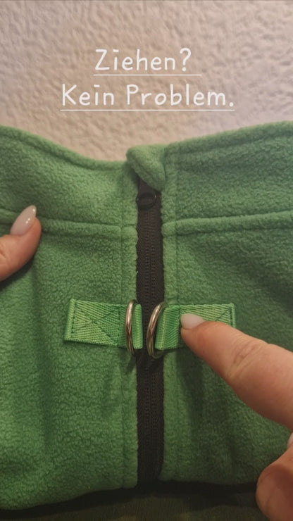 Übergangsweste aus Fleece mit integriertem Leinenring